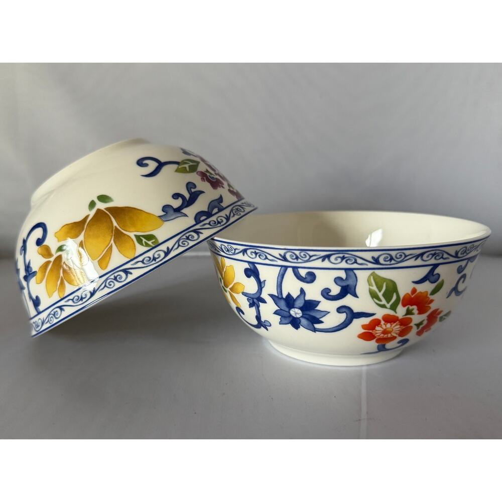 Ralph Lauren New China MANDARIN BLUE Cereal Bowls - Two (2) - LAUREN China